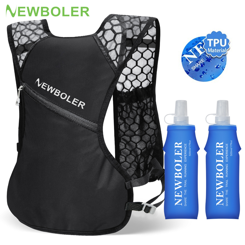 Trail Running Vest - NEWBOLER กระเป๋าเป้สะพายหลังวิ่งกลางแจ้ง Ultralight ผู้หญิงผู้ชาย Running Race