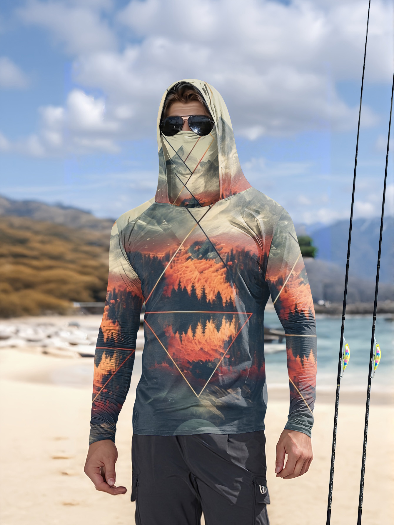 Outdoor Sports Leisure - เสื้อเชิ้ตแขนยาวผู้ชายขายดีประจำฤดูร้อนปี 2026 สำหรับกีฬากลางแจ้งและพักผ่อน สวมใส่สบาย ลายพิมพ์เรียบง่าย
