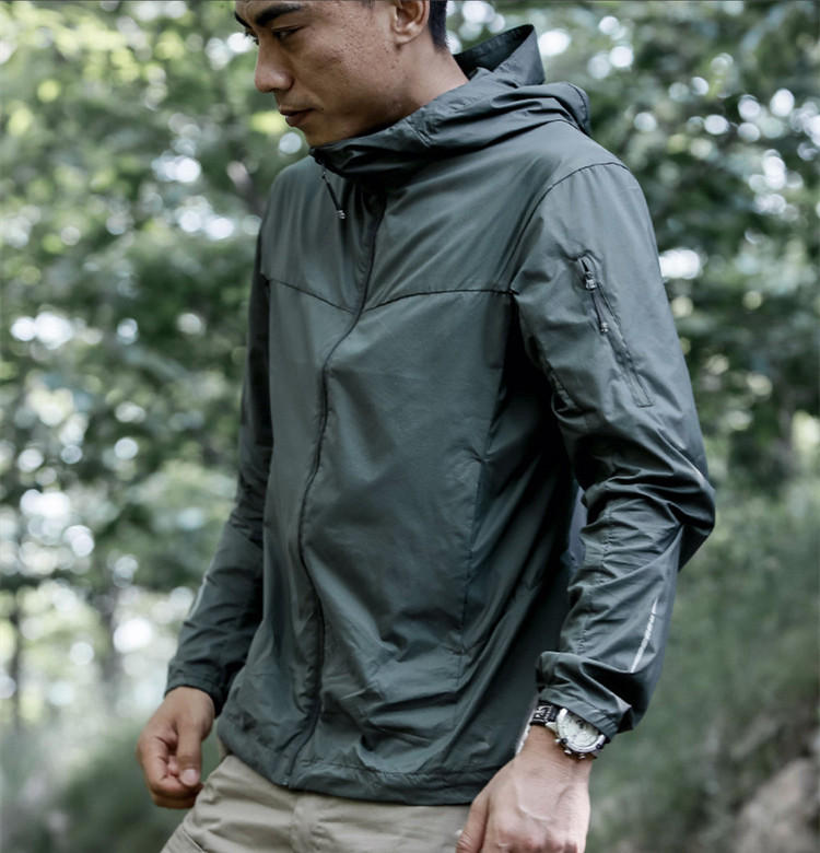 Outdoor Sport Windbreaker - Fstar-เสื้อผ้ากันแดดระบายอากาศของผู้ชาย, เสื้อกันลมยุทธวิธี, เสื้อกีฬา, เสื้อฮู้ดยุทธวิธี, กลางแจ้ง, ฤดูร้อน