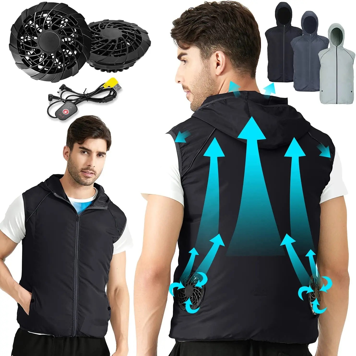 Outdoor Sport Jacket Brand - เสื้อกั๊กกันแดดกันลมสำหรับฤดูร้อน น้ำหนักเบา แบรนด์ดัง เหมาะสำหรับผู้ชายและผู้หญิง ใส่เที่ยว ออกกำลังกาย