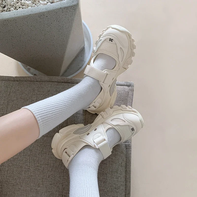 Outdoor Sport With Sticks - ผู้หญิงกีฬารองเท้าแตะ Wedge Hollow Out ผู้หญิงรองเท้าแตะกลางแจ้ง Cool