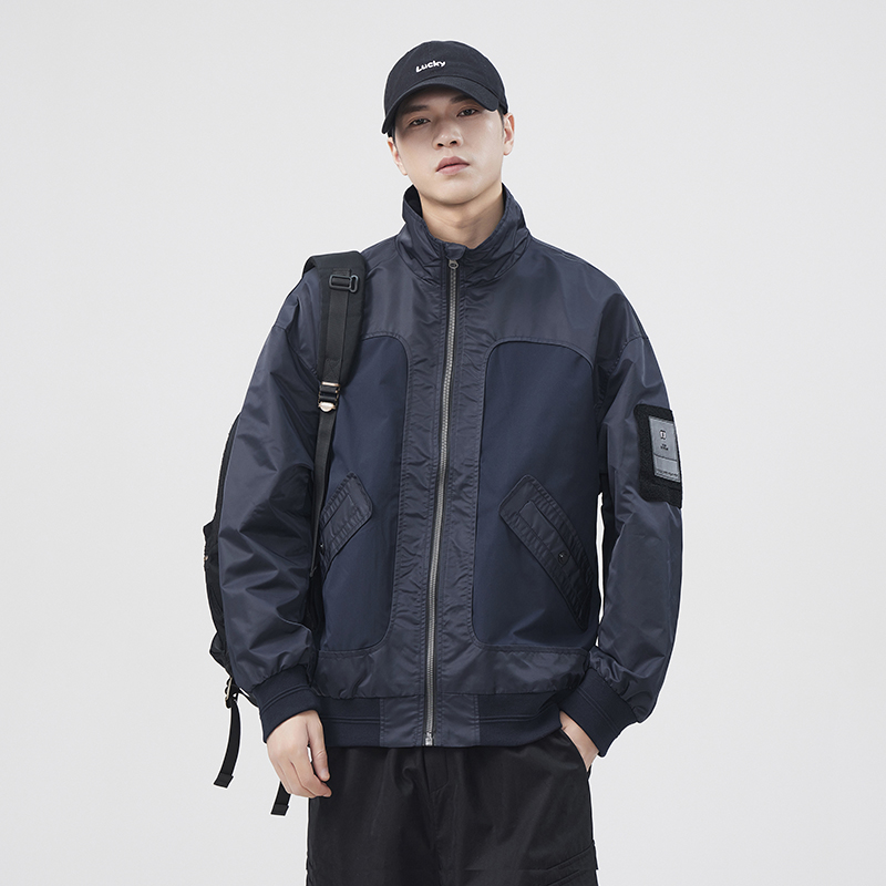 Outdoor Sport Jacket Brand - แบรนด์อินเทรนด์เสื้อลําลองผู้ชาย Splice แฟชั่นหลวมพลัสขนาดกีฬากลางแจ้งกันน้ํา Climb Bomber Cargo