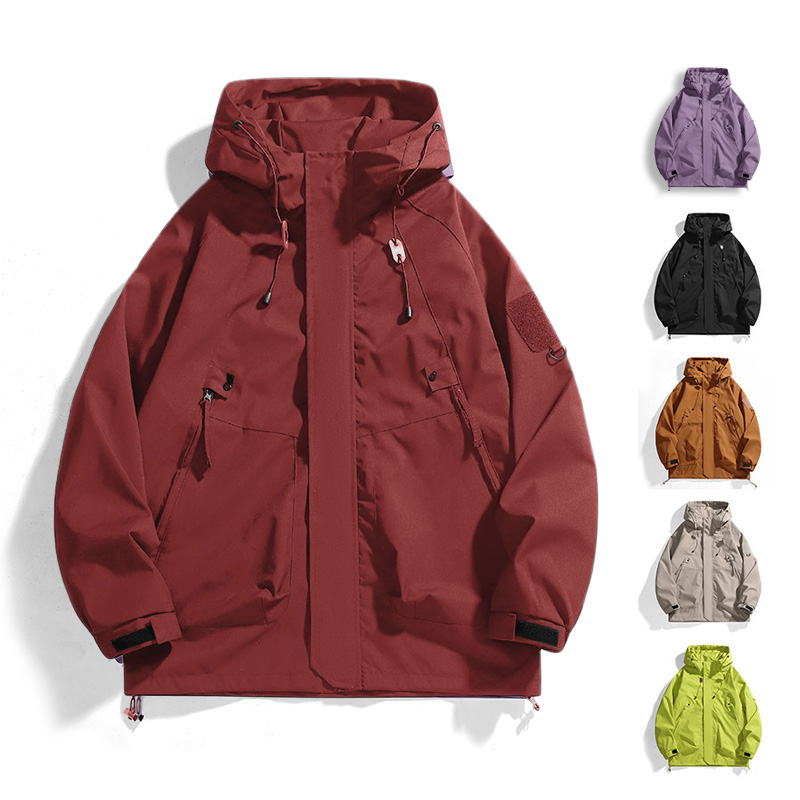 Outdoor Sport Windbreaker - CHRLCK ยูนิเซ็กส์กลางแจ้งกันน้ำเสื้อแจ็คเก็ตกันลมฤดูใบไม้ร่วงระบายอากาศได้ดีตกปลาตั้งแคมป์เสื้อแจ็คเก็ตกันลมผู้ชายผู้หญิงเสื้อผ้า