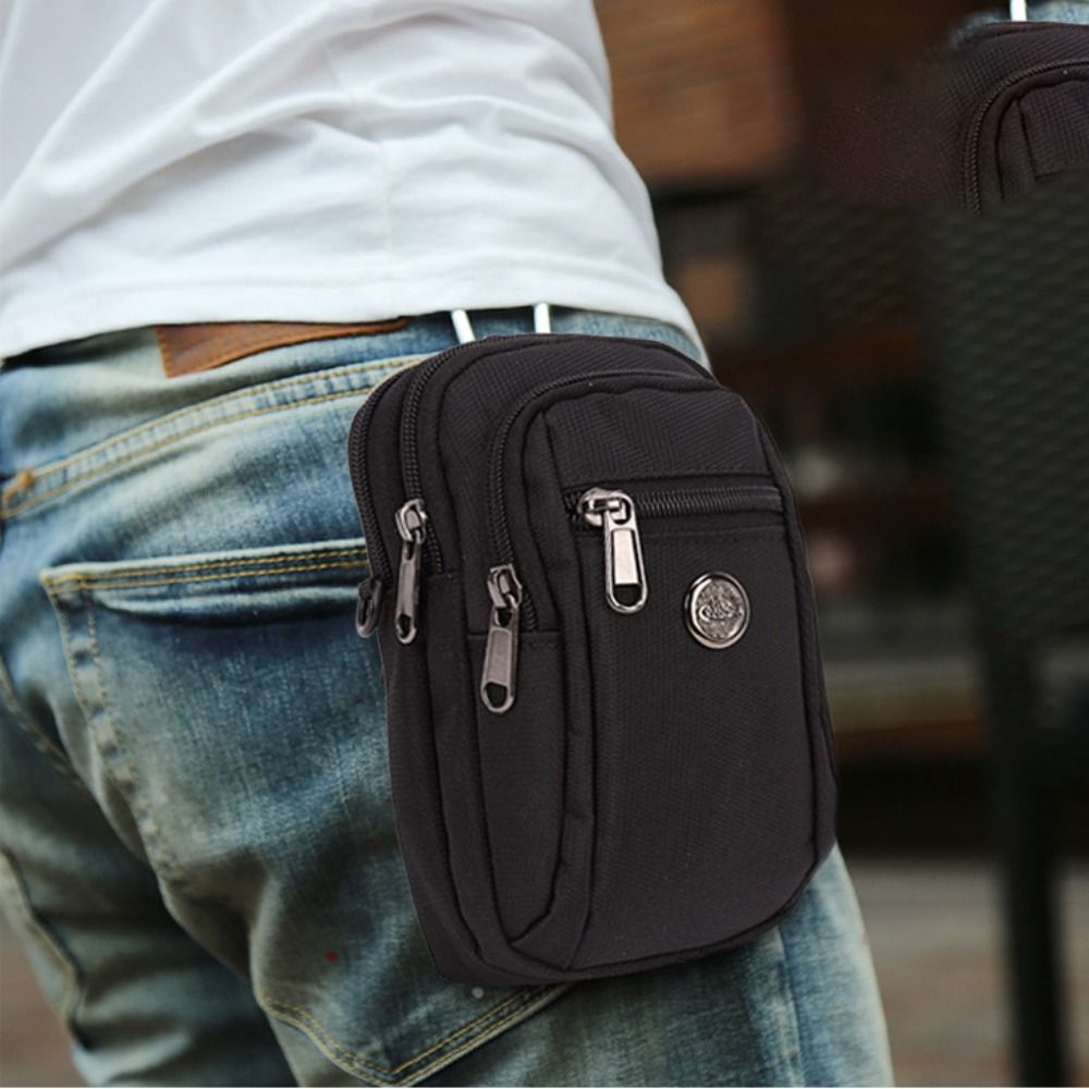 Outdoor Sport Bag - กระเป๋าคาดเอวกันน้ำแบบใหม่สำหรับผู้ชายและผู้หญิง ทำจากผ้า Oxford อเนกประสงค์ กระเป๋าคาดเอวผู้ชาย กระเป๋าถือขนาดเล็ก