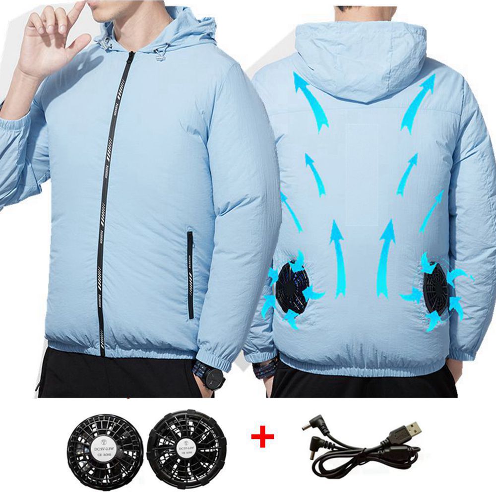 Outdoor Sport Jacket Brand - ฤดูร้อนพัดลมกีฬาเครื่องปรับอากาศ Cool Man Woman Travel Ultralight