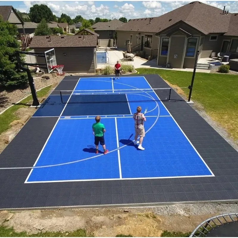 Outdoor Sport Court Tiles - แผ่นปูพื้นศาล PP พิคเกิลบอลแบบพกพาแผ่นพลาสติกบาสเก็ตบอลแผ่นปูพื้นสำหรับสปอร์ตคลับ