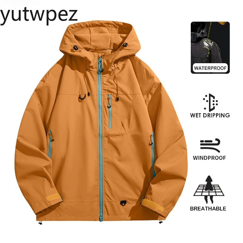 Outdoor Sport Jacket Brand - เสื้อแจ็คเก็ตกันน้ำสำหรับผู้ชายและผู้หญิง เสื้อกันลมสำหรับเดินป่า ตั้งแคมป์ ปีนเขา เสื้อกันฝนสำหรับกีฬากลางแจ้ง รุ่น