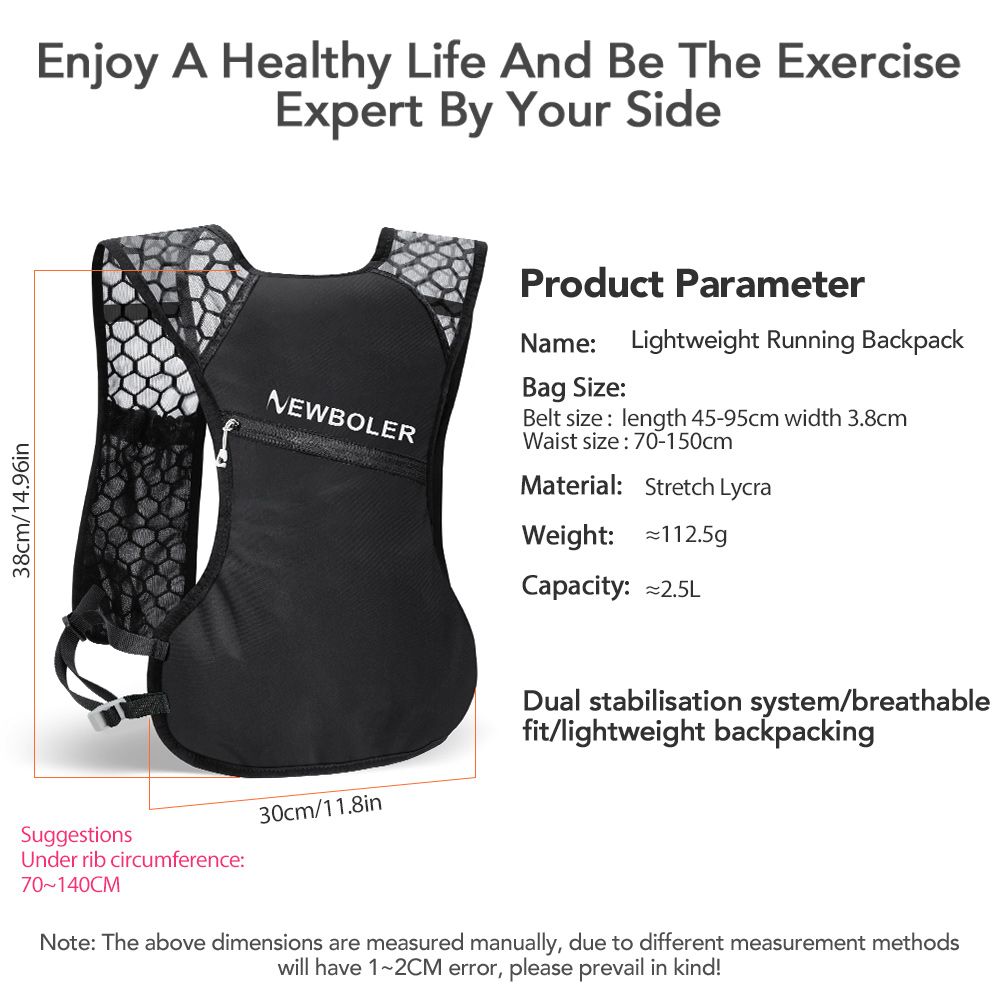 NEWBOLER กระเป๋าเป้สะพายหลังวิ - Trail Running Vest บทวิจารณ์และราคา
