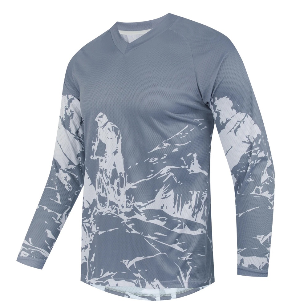 เสื้อยืดแขนยาวพิมพ์ลายจักรยานเ - Outdoor Sportswear บทวิจารณ์และราคา