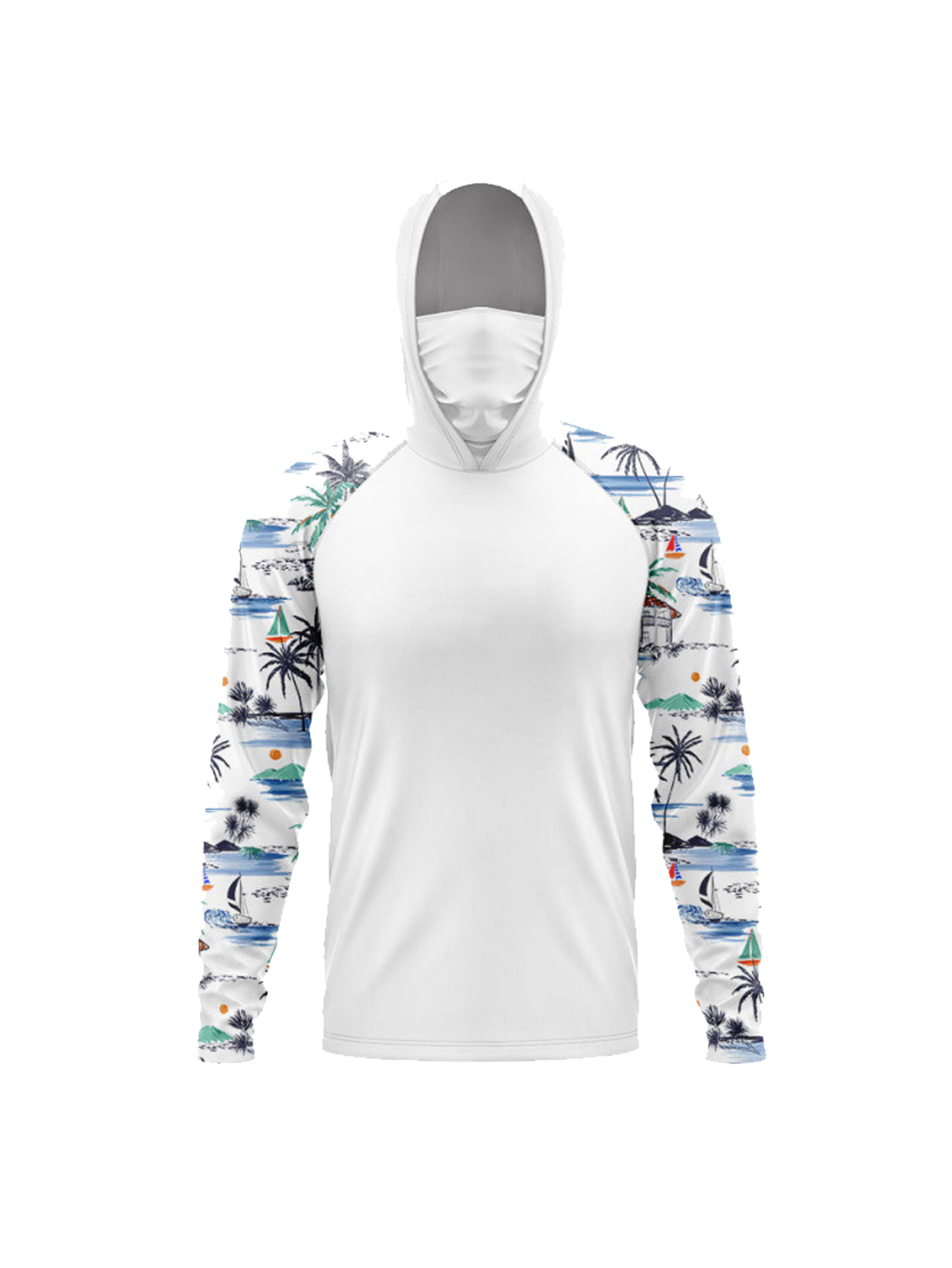 เสื้อฮู้ดตกปลาพร้อมหน้ากากป้อง - Outdoor Sportswear บทวิจารณ์และราคา