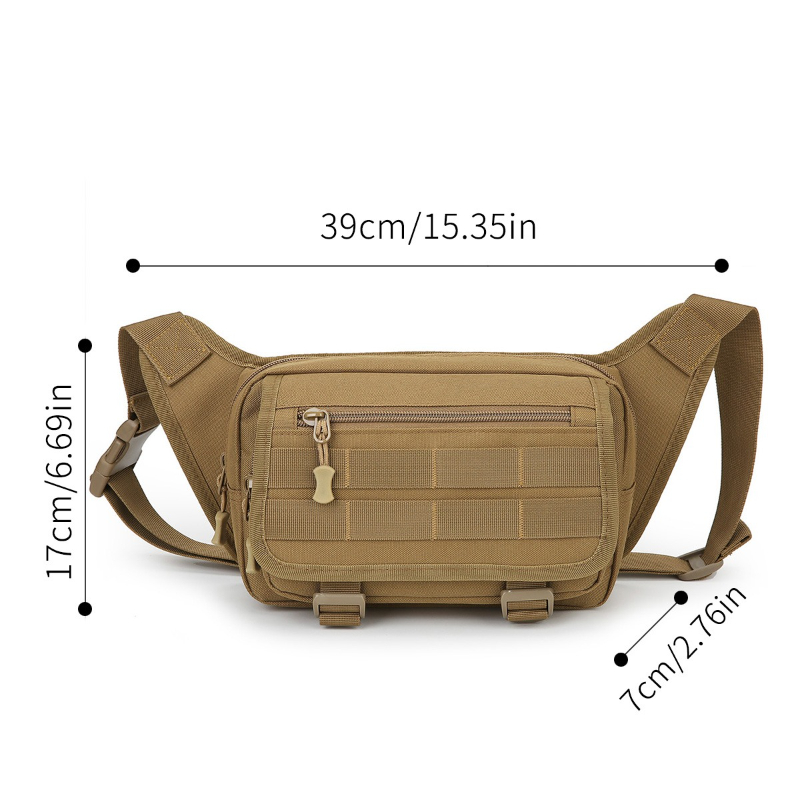 กระเป๋าคาดเอวผู้ชายแบบยุทธวิธี - Outdoor Sport Bag บทวิจารณ์และราคา