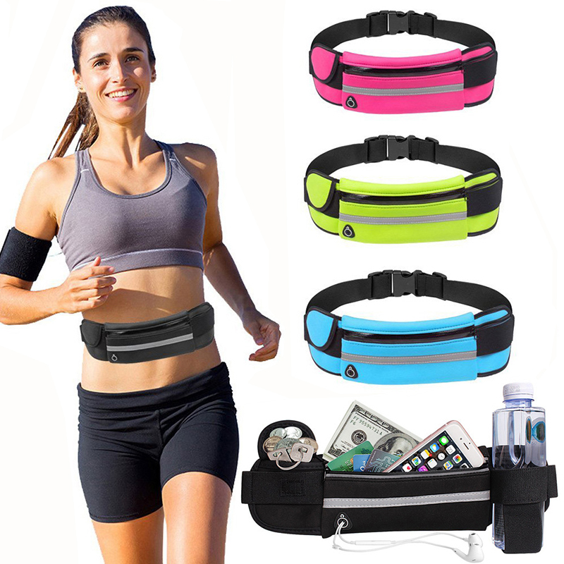 กีฬา Fanny Pack ผู้หญิงวิ่งเอว - Outdoor Sport Bag บทวิจารณ์และราคา
