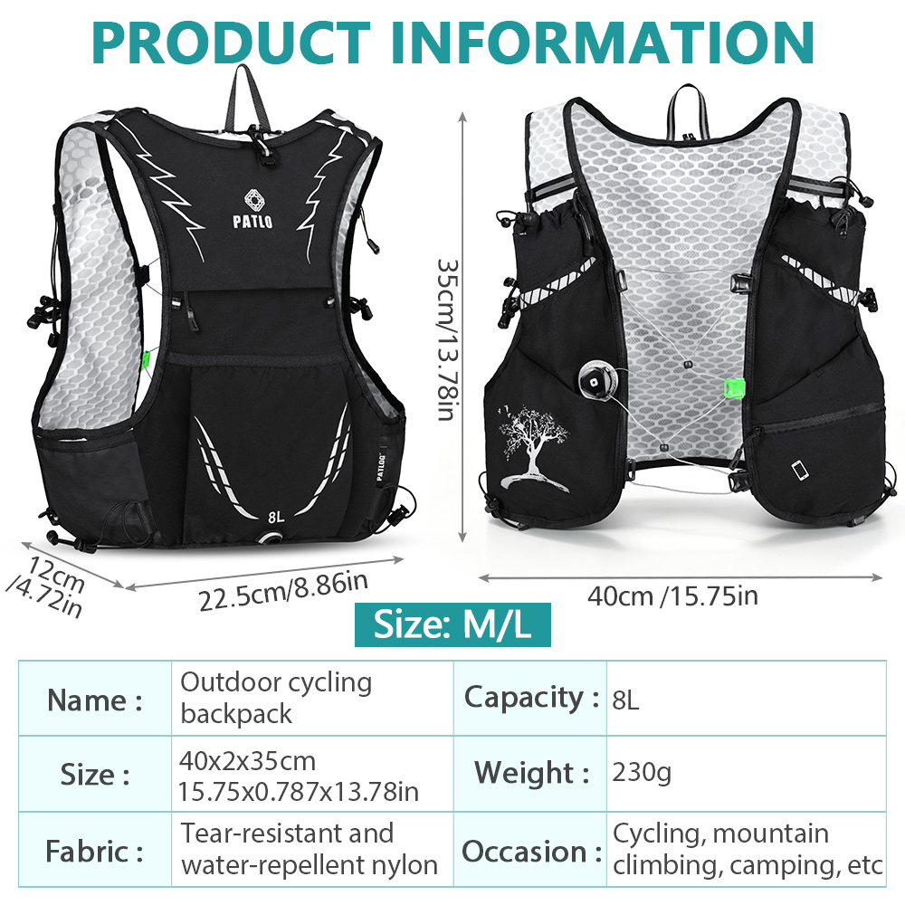 กระเป๋าเป้สะพายหลังวิ่งเทรลกลา - Trail Running Vest บทวิจารณ์และราคา