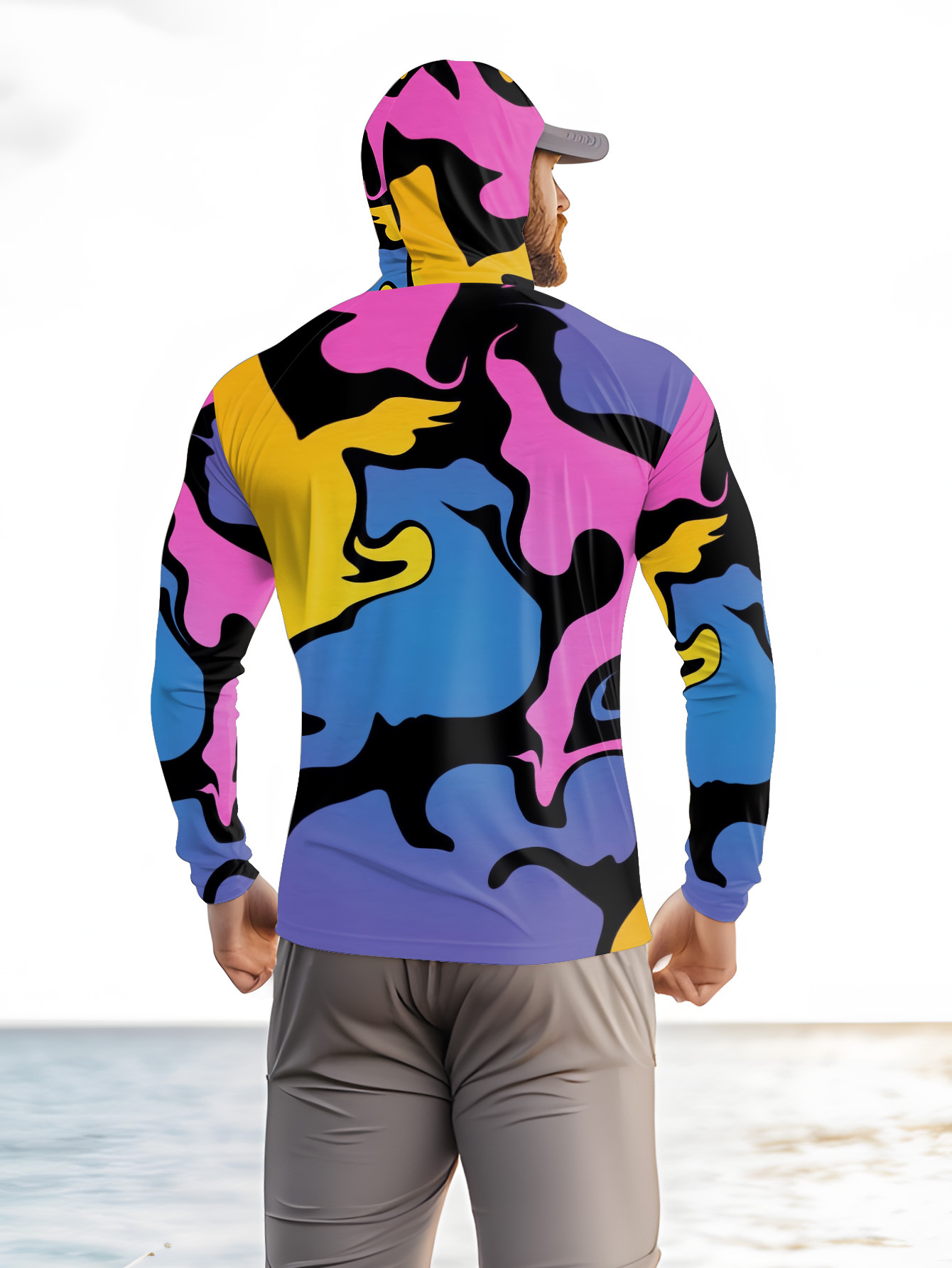 เสื้อเชิ้ตแขนยาวผู้ชายลายพิมพ์ - Outdoor Sports Leisure บทวิจารณ์และราคา