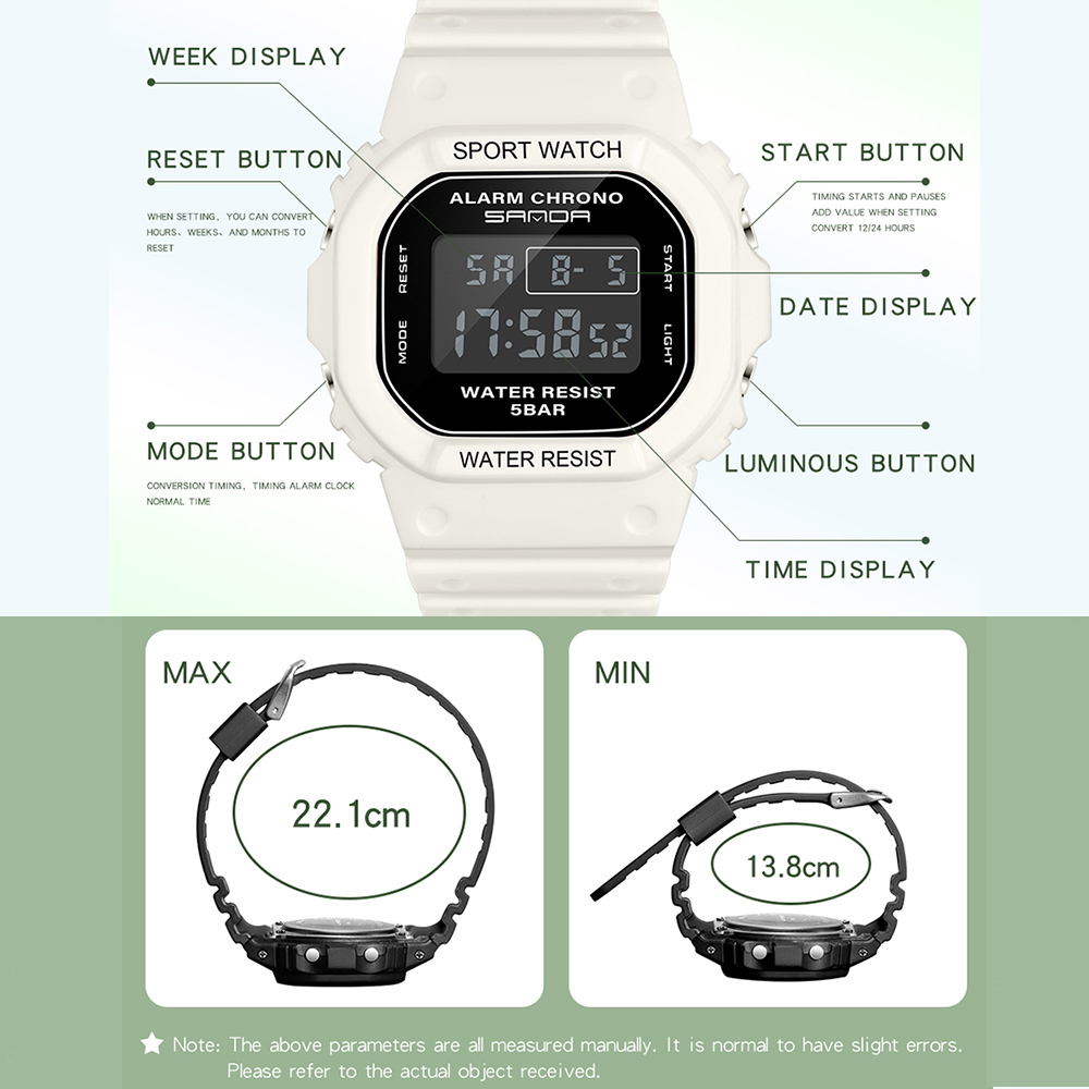 นาฬิกาสปอร์ตกันน้ำหรูหราของ Sa - Outdoor Sport Watch บทวิจารณ์และราคา