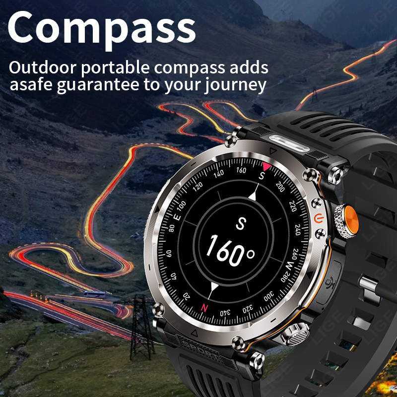ใหม่ทหารกลางแจ้งสมาร์ทวอทช์ผู้ - Outdoor Sport Watch บทวิจารณ์และราคา