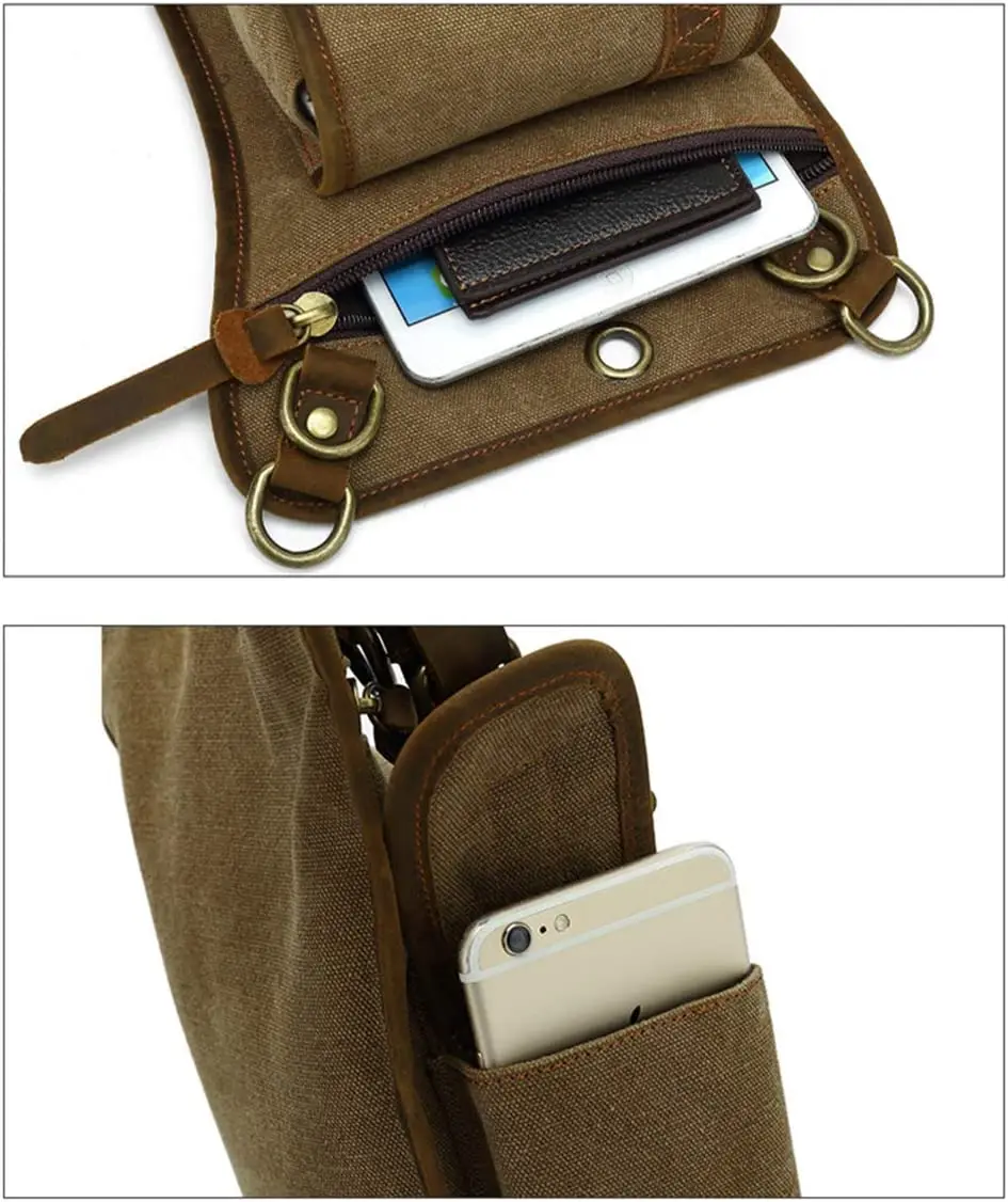 กระเป๋าคาดเอวคาดต้นขาผ้าใบกระเ - Outdoor Sport Bag บทวิจารณ์และราคา