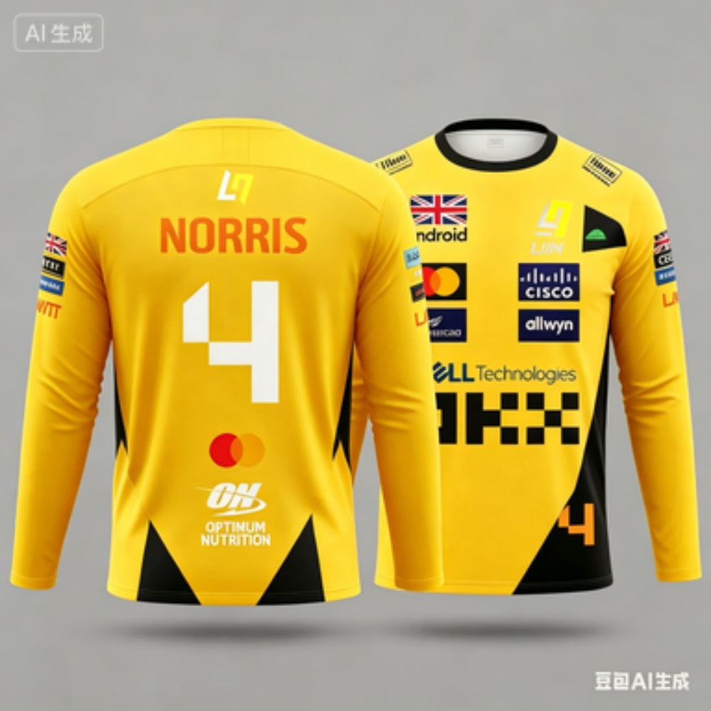 ชุดแข่งรถ Norris No.4 เสื้อแขน - Outdoor Sportswear บทวิจารณ์และราคา