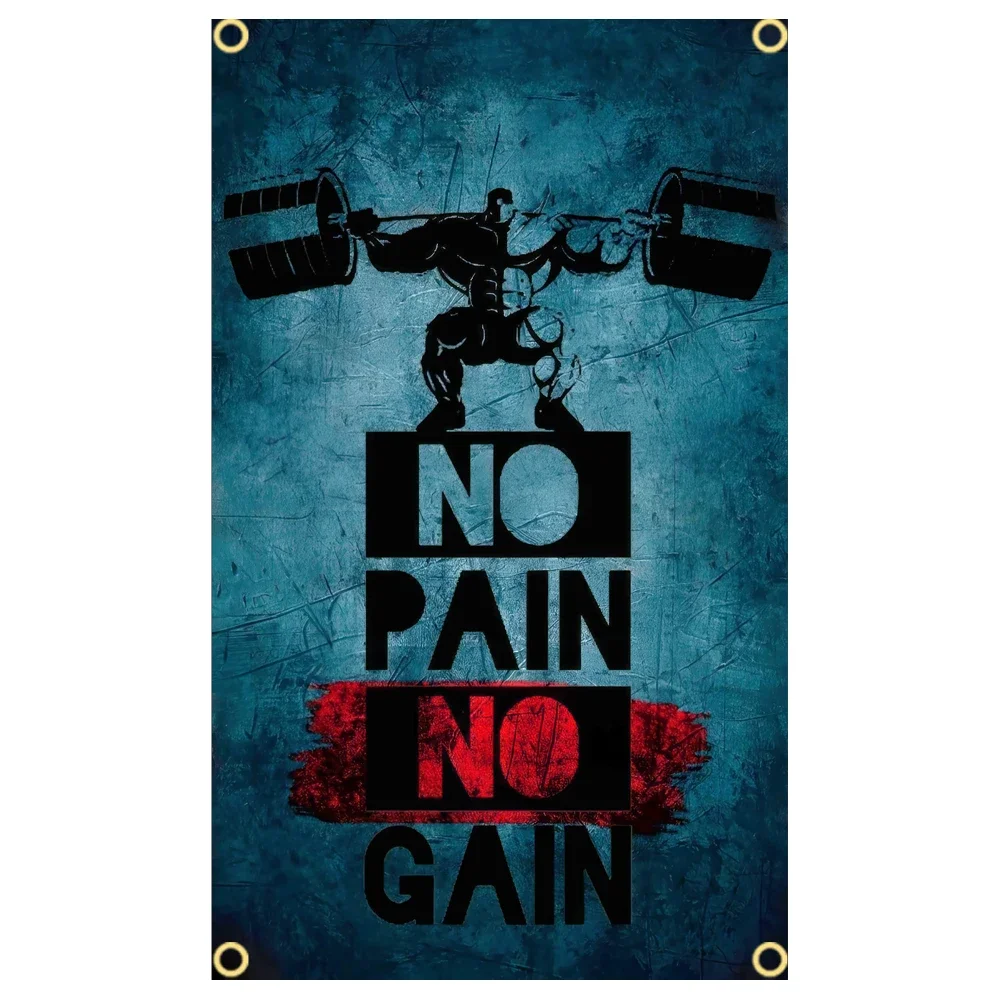 GYM ธงข้อความป้ายสโลแกนออกกําล - Outdoor Sport Club บทวิจารณ์และราคา
